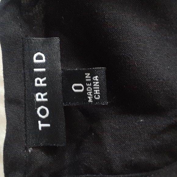Torrid black women's pullover tunic  dress size 0 - Picture 10 of 15